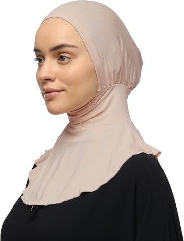 1001 Tesettür Pratik Boyunluklu Hijab Sporcu Bone, T400 görsel 4