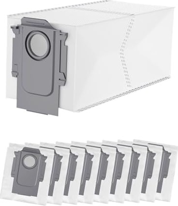 Die Grup Roborock Q Revo/qrevo Pro/qrevomaxv/qrevo Curv/s8 MAXVULTRA/S8MAX Ultra/qrevo Edge/qrevo S/qrevo Plus/qrevo Master/orevo Slim Için 10 Adet Elektrikli Süpürge Torbası