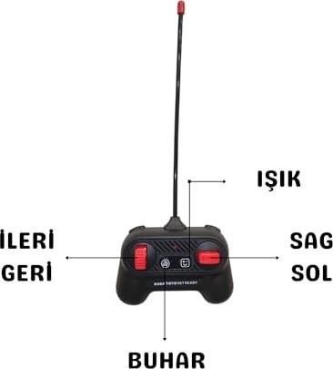 Die Grup Giffy / Uzaktan Kumandalı Rc Kamyonet, Işıklı, Buhar Atan, Şarjlı Iş Makinesi Araç Yük Taşıma Aracı Kamyonet (Mavi) görsel 4