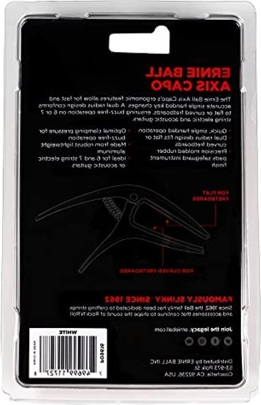Aesco Ernie Ball Axis Dual Radius Capo, Beyaz (P09616) görsel 2
