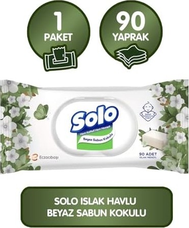 Aesco Beyaz Sabun Kokulu Mendil 1X90