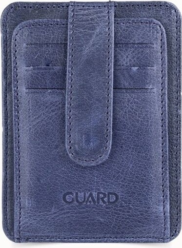 Guard Crazy Lacivert Hakiki Deri Dikey Model Kredi Kartlık // GRD260612WT1472