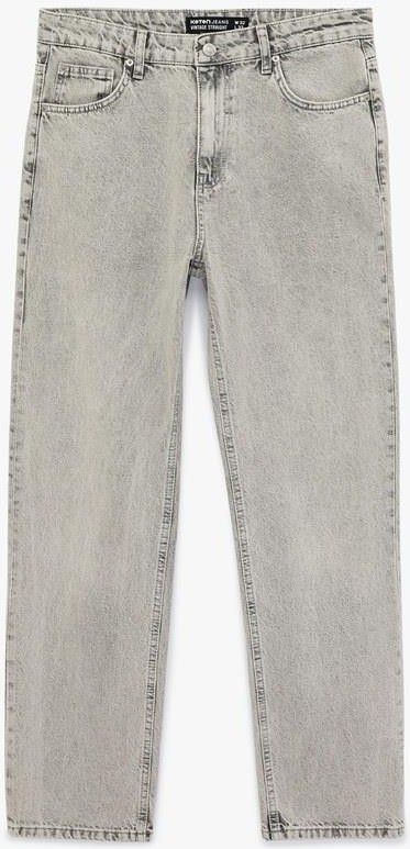 Koton Normal Bel Pamuklu Vintage Straight Fit Jean Pantolon (6s)