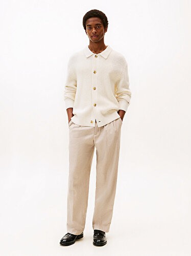 Tommy Hilfiger Erkek Button Up Hırka görsel 3