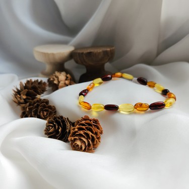 Amber Alex Kehribar Karışık Renk Yassı ...