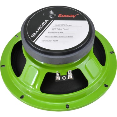 Exvol Soway SM-805A 20CM Midrange Kurşun Göbek 300W 60RMS Fiyatı