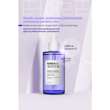 Koreaco Caffeine Ampoule Gözaltı Morlukları Azaltan Serum 50 Fiyatı