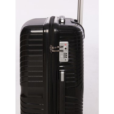 Fabrika Siyah Unisex 42x65x26 cm Orta Boy Çekçekli Sert Fiyatı