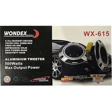 EK Tuning 10 cm Vondex WX615 Dome Tiz Tweeter Fiyatı