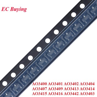 Mosfet Sot-23 5x Transistors MOSFET AO3400 / AO3400A SOT-23 - Foto 2