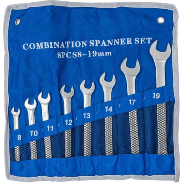 ルミトン  300本セット Titi 6138 Kombine Anahtar Takımı 8-19 mm 8 Parça (Bez Fiyatı