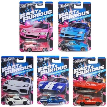 ホットウィール ファスト＆フューリアス women of fast 5台セット Hot Wheels Hotwheels Women Of The Fast 5'li Set Fiyatı