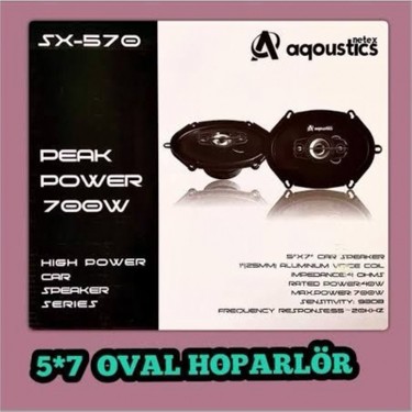 Netex Netex Aqustic Aqoustic SX-570 5x7 Oval Hoparlör Fiyatı
