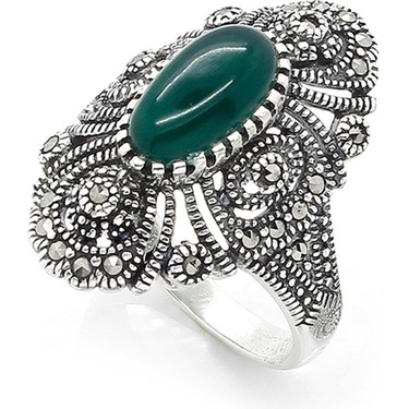 925 Ayar Kadın Yüzük Markazit ...