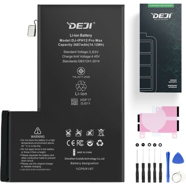 Deji iPhone 12 Pro Max Batarya 3687 mAh Orijinal Yüksek Fiyatı