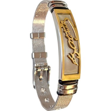 Gns Aksesuar Kemal Atatürk Imzalı Silver-Gold Kemer Kordonlu Fiyatı