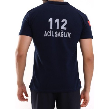 Myscrubs 112 Acil Sağlık Yazılı Yakalı Tshırt Kısakol Fiyatı