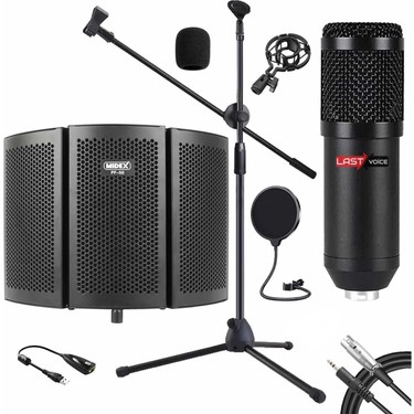 Lastvoice Pack Set-1 BM800 Mikrofon + Stand + Yalıtım Paneli Fiyatı