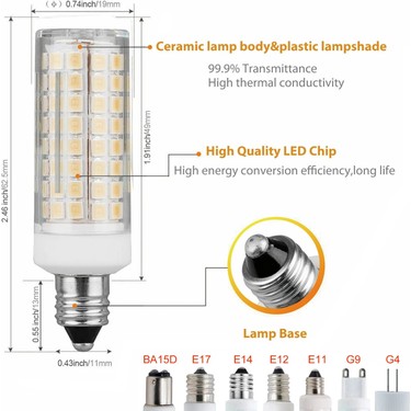Xiyu Shop E11 Tarz E11 LED Ampuller Mini K s labilir G4 G9 Fiyat