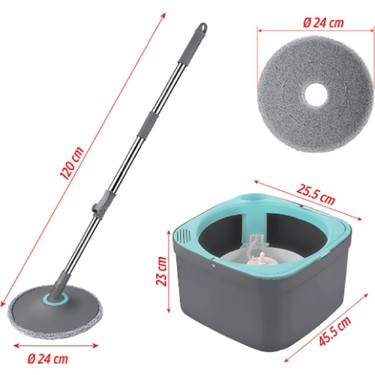 Vienev Çift Tanklı Kirli - Temiz Su Hazneli Mop Seti Fiyatı