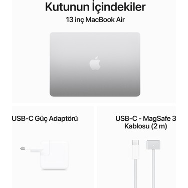 Apple MacBook Air M3 Çip 8GB 256GB SSD macOS 13 Taşınabilir Fiyatı