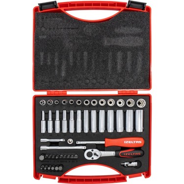 İzeltaş 1/4 Altı Köşe Lokma ve Bits Set 48 Parça Fiyatı