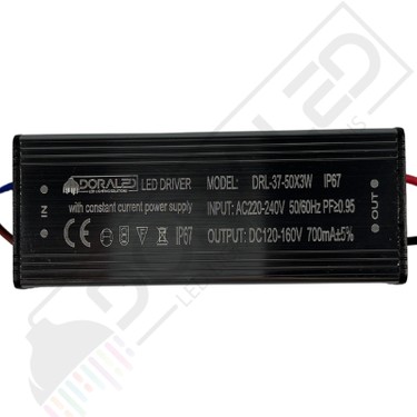 Dora Led 37-50X3W 700MA 120-160V Power LED Driver IP67 Power Fiyatı