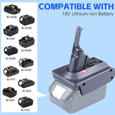 Makita 18V Lityum-Iyon Pil Için V7 V8 Adaptörü Dyson V7 V8 Fiyatı