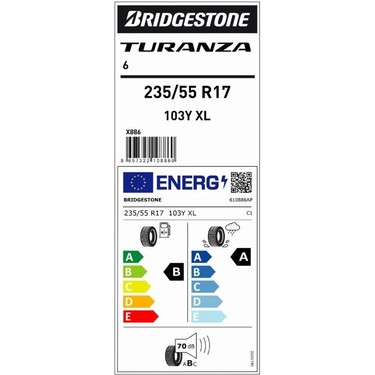 Bridgestone 235/55 R17 103Y Xl Turanza 6 Suv Yaz Lastiği ( Fiyatı