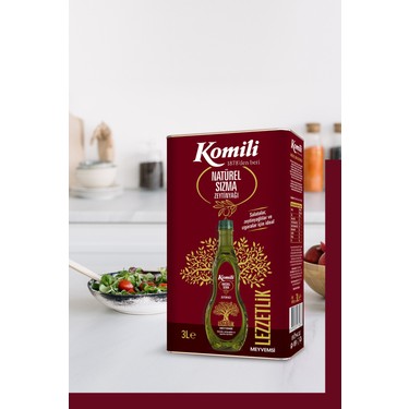 Komili Lezzetlik Meyvemsi Natürel Sızma Zeytinyağı 3 lt Fiyatı