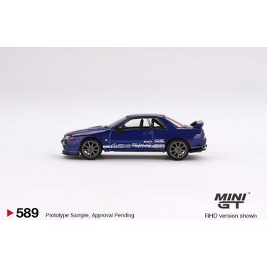 ミニカー MINI GT Nissan Skyline GT-R Top Secret Mini GT Top Secret Nissan Skyline GT-R R32 Beyaz Diecast Model – 1:64