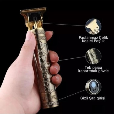 Vintage T9 Profesyonel Şarjlı Çok Fonksiyonlu Tıraş Makinesi Fiyatı