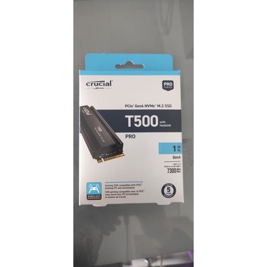 Crucial T500 1TB PCIe Gen4 NVMe M.2 SSD (7300-6800 MBs) Fiyatı