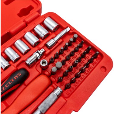 İzeltaş1/4 Altı Köşe Lokma ve Bits Set 45 Parça Fiyatı