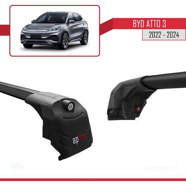 BYD Seal U 2023-2025 Arası ile uyumlu ACE-2 Ara Atkı Tavan Barı Gri 2