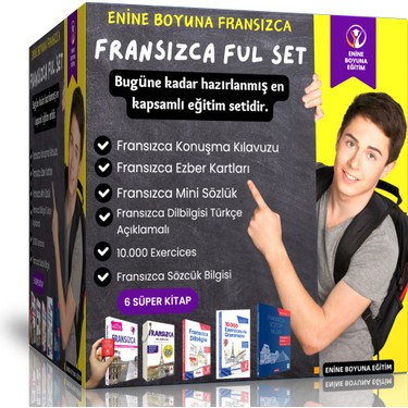Enine Boyuna Eğitim Fransızca Öğreten Ful Set 6 Süper Kitap Kitabı