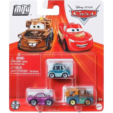Disney Cars Cars Mini Karakter Arabalar Üçlü Paket HLL67 Fiyatı