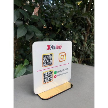 Yönline Restoran & Cafe & Barlara Standlı Pleksi Qr Kod Menü Fiyatı