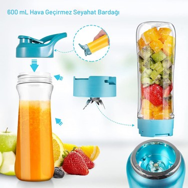 Yui M18 3 In 1 Kişisel Smoothie Retro Blender -Öğütücü-Cam Fiyatı