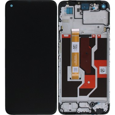 Sasa Oppo A96 Uyumlu LCD Dokunmatik Ekran Çıtalı Siyah(Tamir Fiyatı