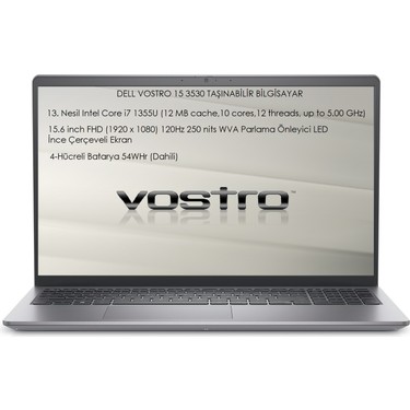 Dell Vostro 15 3530 Intel Core I7 1355U 32 GB 1 Tb SSD 15.6 Fiyatı