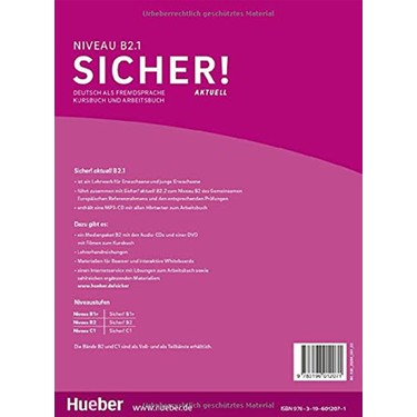 Sicher! aktuell B2.1 Lektion 1-6. Kurs- und Arbeitsbuch mit Kitabı
