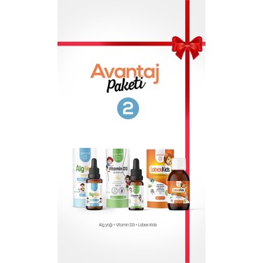 Erbatab Avantaj Paketi 2 (Labex Multivitamin, D3 Kids, Alg Fiyatı