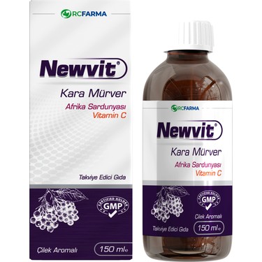 Newvit Kara Mürver Afrika Sardunyası Vitamin C 150 ml Fiyatı