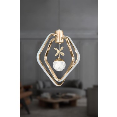 Eray Aydınlatma 1601-3 LED Gold Avize(Beyaz Işık -Sarı Işık Fiyatı