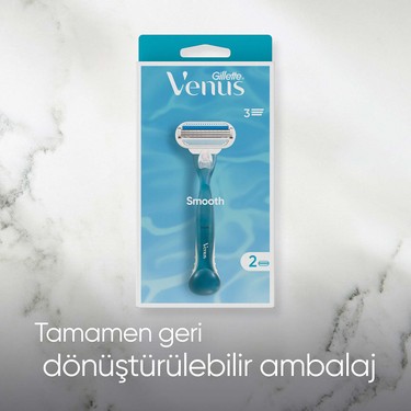 GİLLETTE VENUS SMOOTH 3 BIÇAKLI 2,Lİ