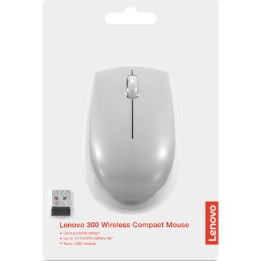 Lenovo 300 Kablosuz 1000 DPI Optik Mouse Ev - Ofis Kullanımı Fiyatı