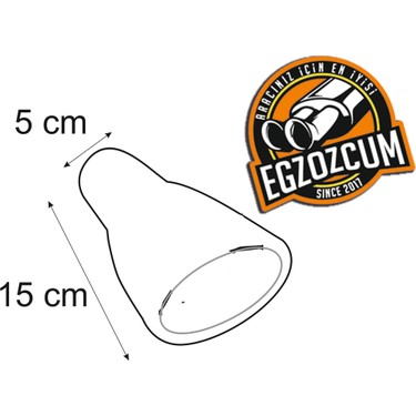 Egzozcum 51 mm Yassı Sessiz Nikelaj Egzoz Eksoz Ucu Tekli Fiyatı