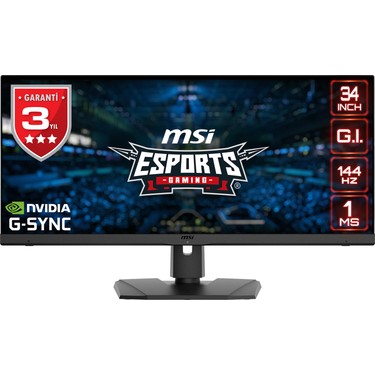 MSI 34 OPTIX MPG341QR 3440x1440 (UWQHD) FLAT IPS 144HZ 1MS Fiyatı