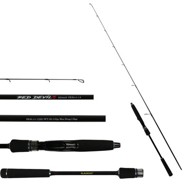 ERBAYLAR Red Devil 190 cm Tetiksiz Jig Kamışı Pe 0.5-1.2 Fiyatı